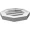Ekena Millwork Octagonal Surface Mount PVC Gable Vent: Functional, w/ 2"W x 1-1/2"P Brickmould Frame, 12"W x 12"H GVPOC12X1202SF - alternate 4